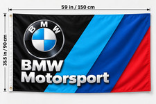 NEW BMW FLAG BANNER SIGN M MOTORSPORT POWER 3x5 FEET M6 M3