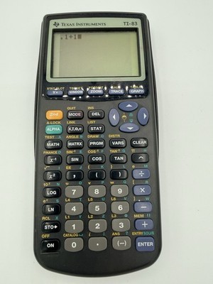 Texas Instruments TI-83 Graphing Calculator Tested Working Student School TI83
