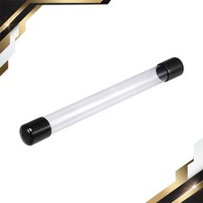 Clear Storage Tube Small Plastic Tubing Cap Rigid Bottle Container 250mm/10"