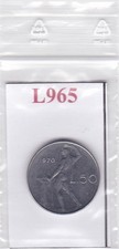 L965 Moneta Coin ITALIA Repubblica Italiana 50 Lire Vulcano 1970