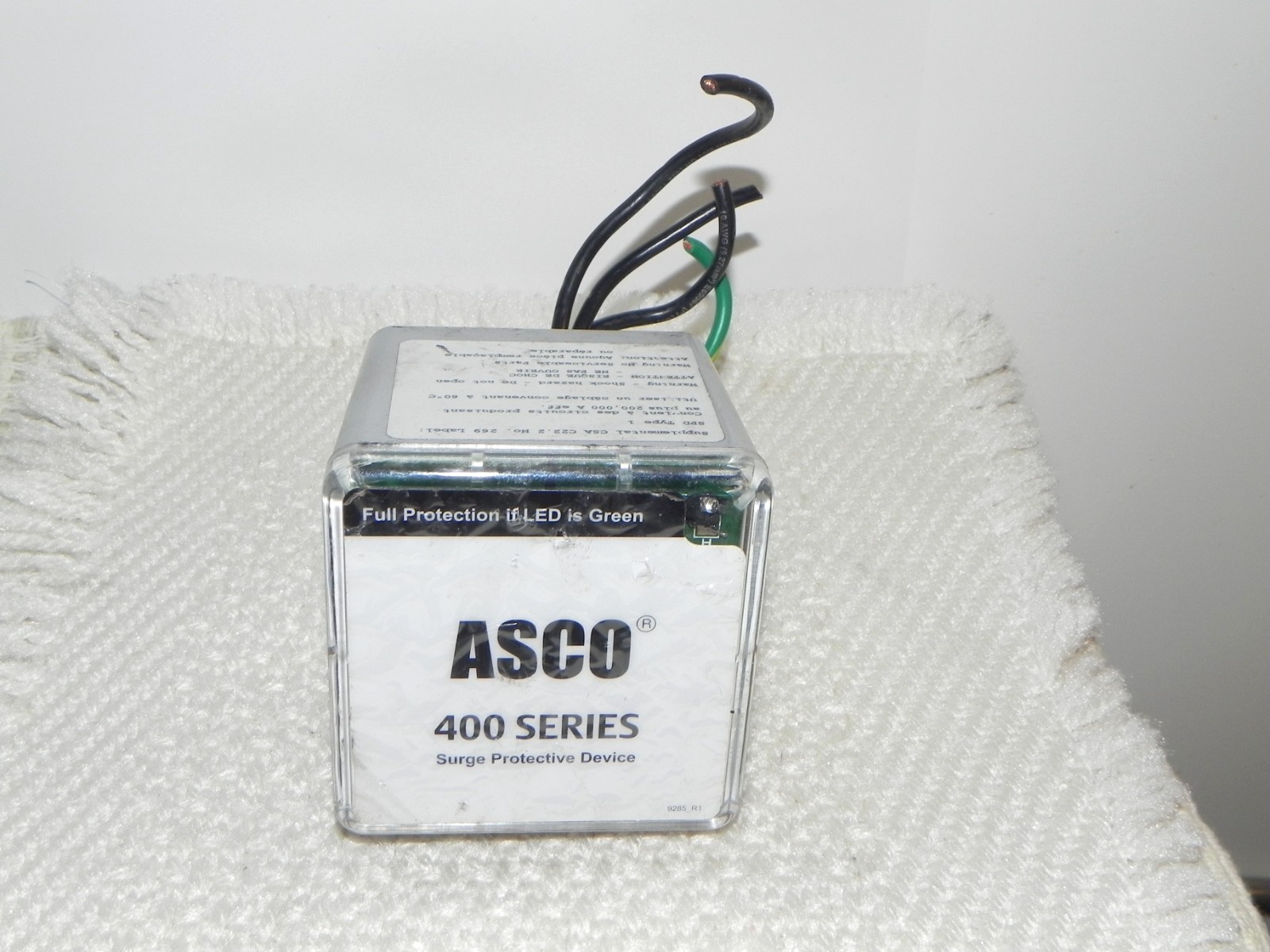 ASCO 400 Series S50A240V3D Surge Protector, 240V 3-Phase Delta electrical system