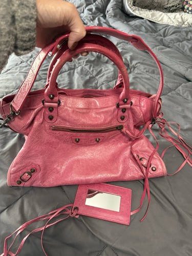 Balenciaga City Satchel Medium Light Pink Leather