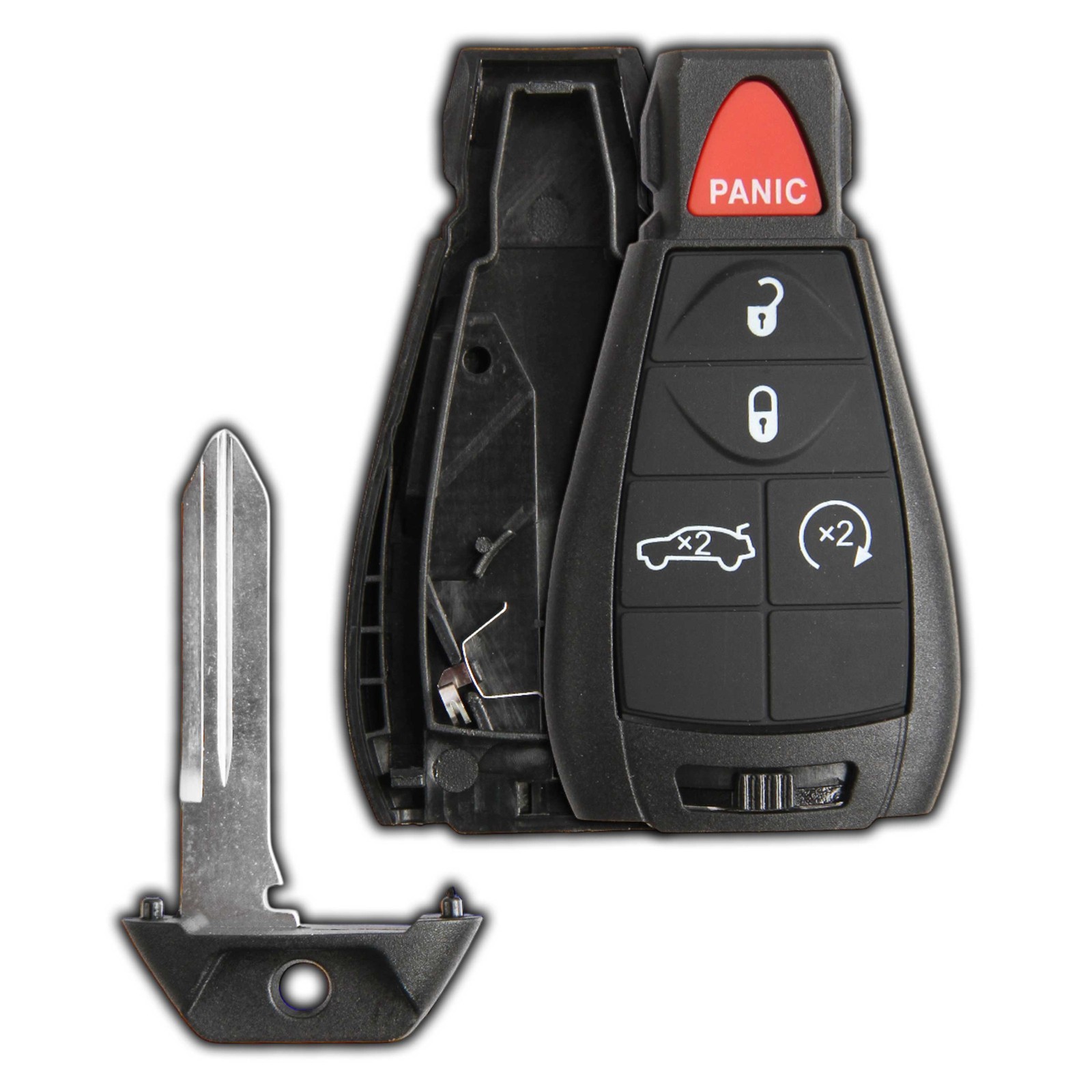 Key Fob Remote 5b Shell Case Replacement for Jeep Dodge Chrysler IYZ-C01C