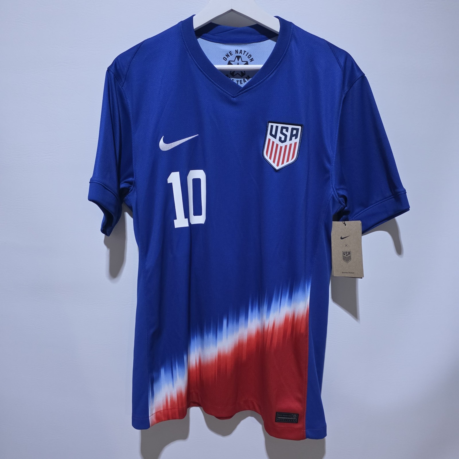 Nike USMNT USA Away Soccer Jersey 2024 Christian Pulisic #10 size L