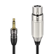 Xlr To 3.5mm Microphone Cable Pvc Shelled Xlr Female To 3.5mm 1/8 Inch Trs Male