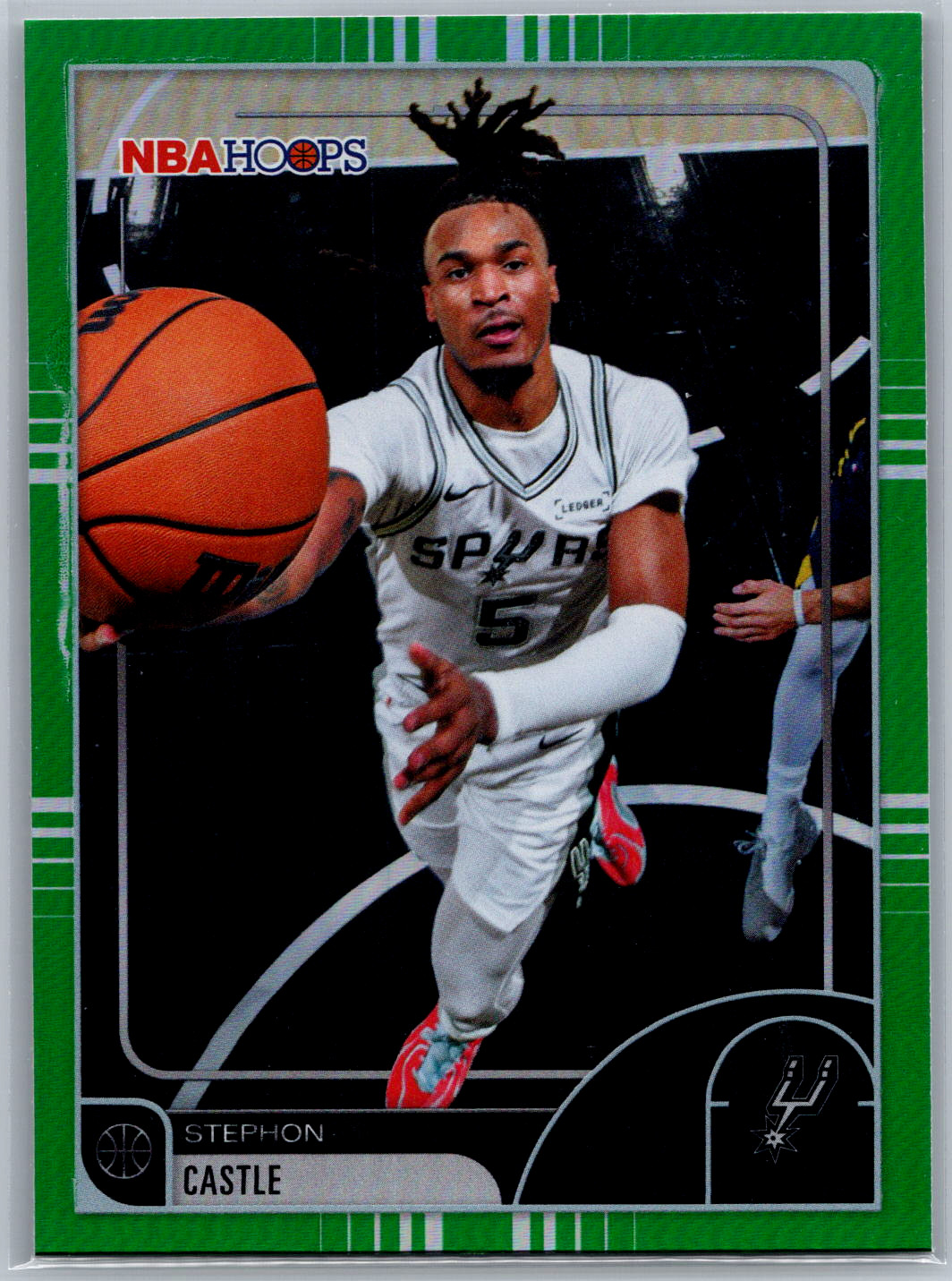 2025-26 Stephon Castle Hoops - Green 47 NM - NBA Cards!