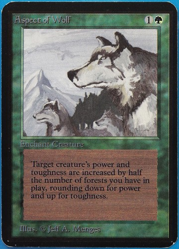 Aspect of Wolf Alpha PLD Green Rare MAGIC GATHERING CARD (ID# 479286) ABUGames