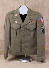 U.S. Army WWII Tech Sergeant's Ike Jacket, 75th Div. & ETO HQ Advance Sector