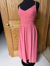 NWT Wild Fable Small Sundress Maxi BohoStretch Bodice Strappy Smock Melon Orange