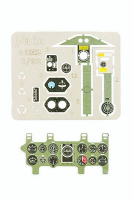 Yahu 1/32 Japanese A6M2 Zero Instrument Panel Mitusbishi Green Tamiya YMA3224