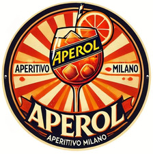 Targa metallo Aperol stile vintage Bar Pub Bar Pub locale Birra quadro decorazio