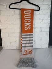 Anaheim Ducks NHL Hockey & Microsoft collaboration X-over merch *scarf* Logos