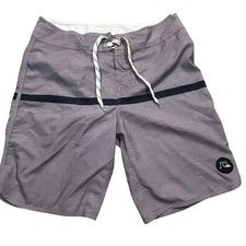 Quiksilver Board Shorts Grigio Surf Costume da Bagno Uomo M 32x9 Costumi da Bagno Vacanze 