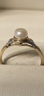 10KT GOLD NATURAL PEARL RING.  SIZE  7.  WEIGH 1.8 Grms. GREAT CONDITION.  — photo 2