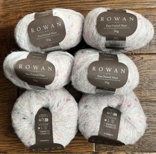 Job Lot Rowan Fine Tweed Haze 6x 50g balls luxury yarn alpaca merino DK Mist