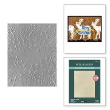 Spellbinders 3D Embossing Folder "STARS AND FRONDS" 4.25"x5.5"