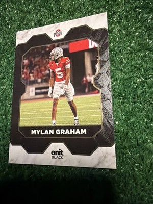 2025 ONIT Black Ohio State Buckeyes football card B-47 Mylan Graham AV1