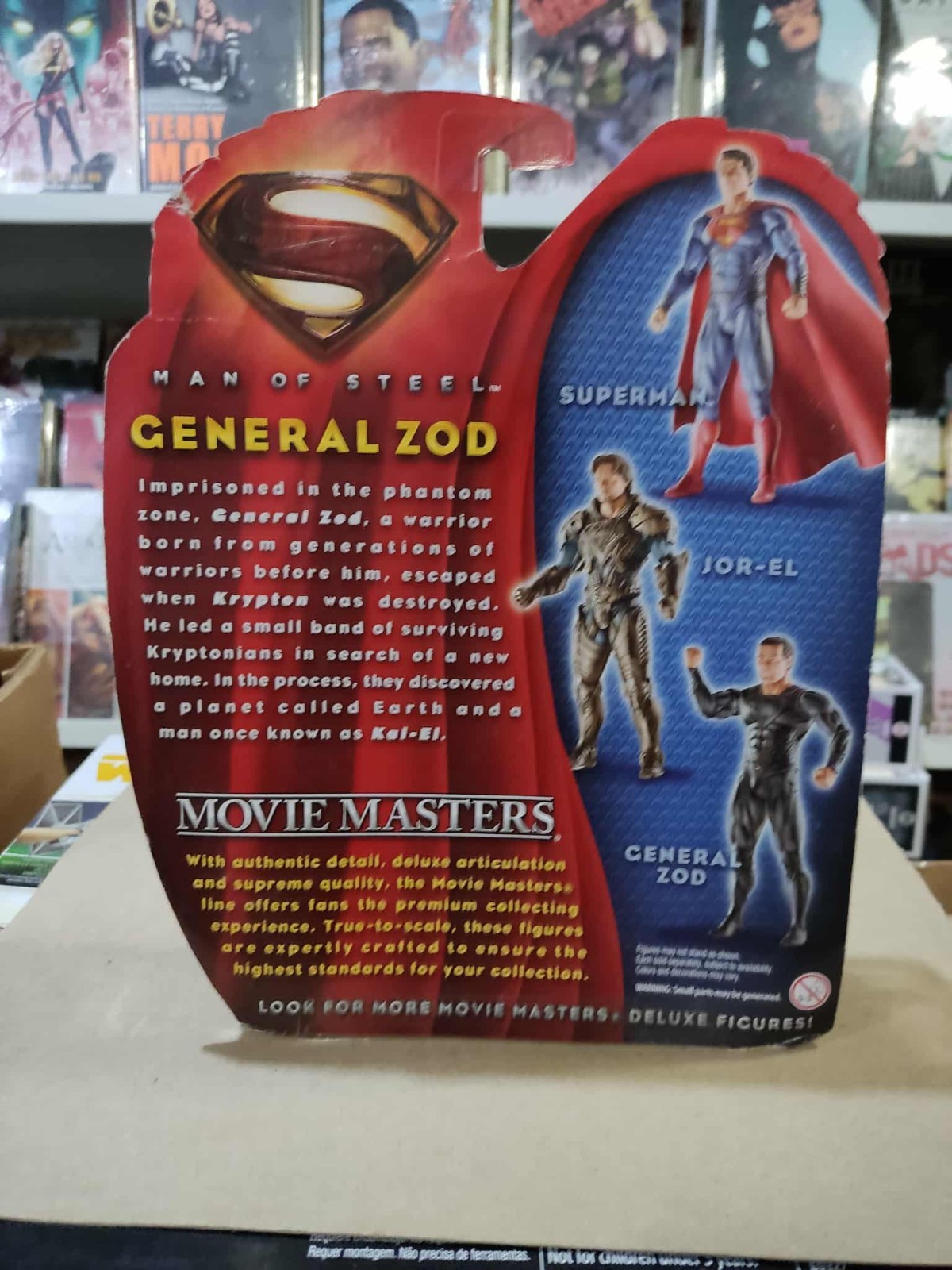 Mattle Movie Masters Superman Man of Steel General Zod Figure