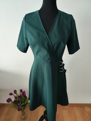 ORSAY Kleid   Größe 40   elegant in Dunkelgrün neu mit Etikett