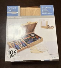 Artist's Loft 106 Piece Deluxe Painting Easel Art SET KIT
