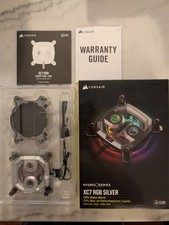 Corsair XC7 RGB Silver LGA 1200  AM4/AM5 CPU Water Block Excellent Condition 