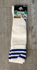 Adidas Copa Zone Cushion Soccer Socks White Blue Stripes Size Small - NWT