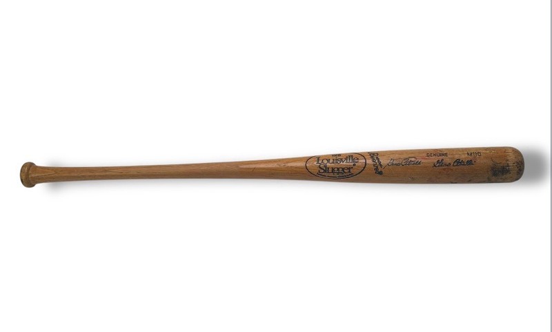 Geno Petralli Signed Louisville Slugger 125 Genuine M110 Bat - CC#SSB2731