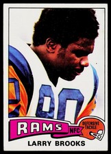 Larry Brooks, 1975 Topps, #231, Los Angeles Rams,