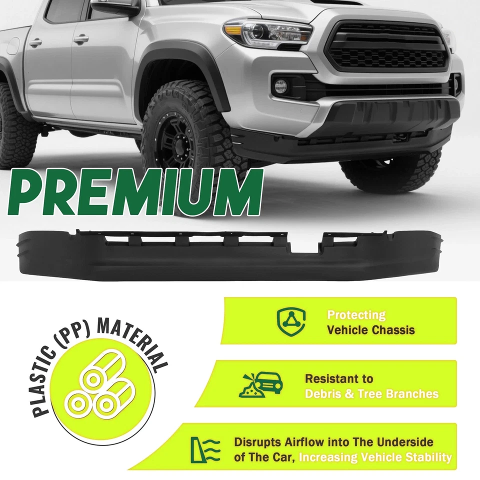 Front Valance Lower Spoiler Air Dam For Toyota Tacoma 2016-2023 #5385104070 Foto 3 de 4