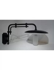 Moretti luce applique nera con diffusore satinato 770 1