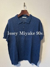 USED ISSEY MIYAKE 90S LINEN KNIT POLO ACCEPTABLE