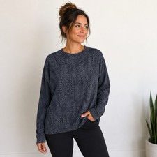 Athleta Athleisure Luxe Pullover Sweatshirt Womens S Oversized Cozy Gym Layer