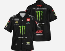 Tyler Reddick Nascar 2023 Racing Monster Energy Uniform Hawaiian Shirt