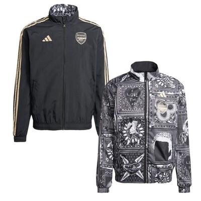 Adidas Arsenal x Ian Wright Herren Reversible Anthem Jacke IP1607 RARE Small