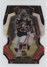 2022 Panini Select Premier Level Black & Red Prizm Die-Cut Trestan Ebner 0uk4