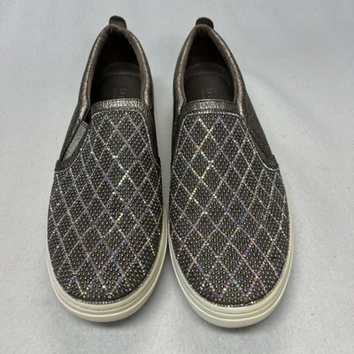 SKECHERS Goldie DIAMOND Darling Bonze Slip-On Sparkly  Sneakers - WOMEN S 11 US