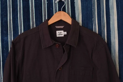 Flint and Tinder Huckberry Brown Classic Chore Jacket Coat - Size Small S image 2