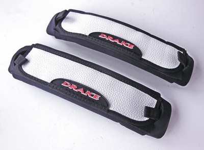 Drake Windsurf Kiteboard Footstraps, Black & White, Set of Two (2), NEW