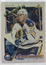 1994-95 Score Platinum Team Set Craig Simpson #54 a6b