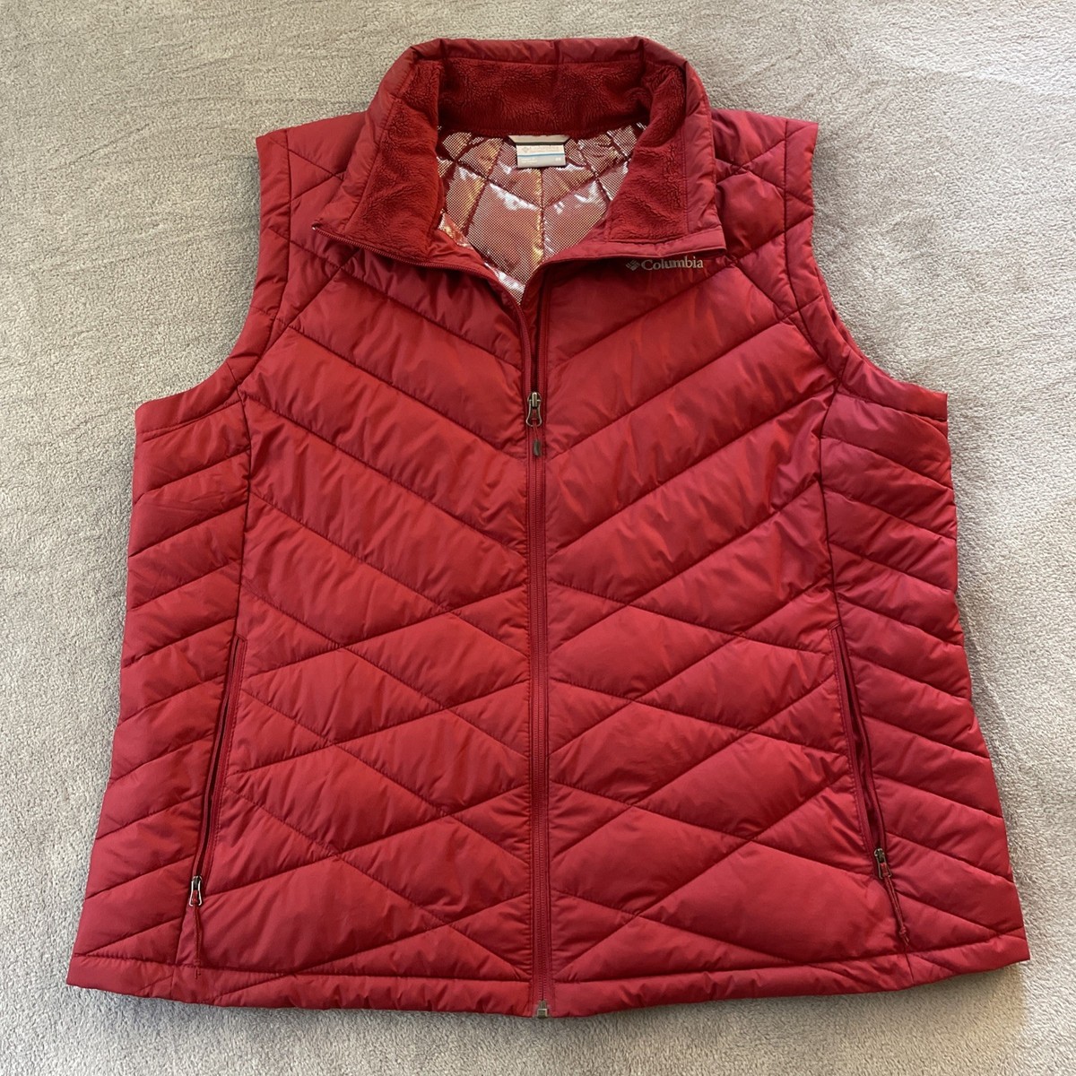 red columbia vest womens