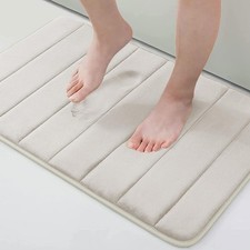Buganda Memory Foam Bath Mat, 30" x 20", Ultra Soft and X Cream