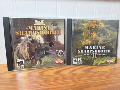 Marine Sharpshooter 1 & 2 Jungle Warfare PC CD-Rom Both Tested And Working!