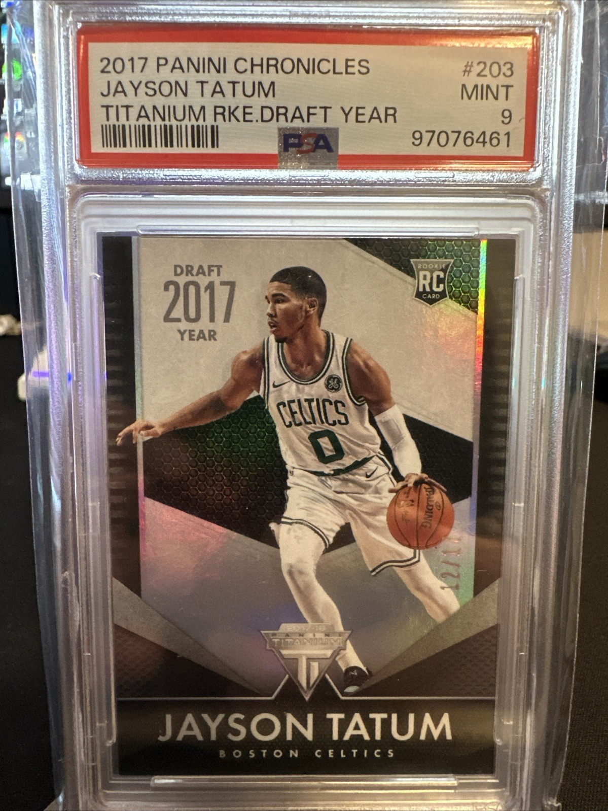 2017-18 Panini Chronicles Titanium Jayson Tatum #203 Draft Year /17 (RC)