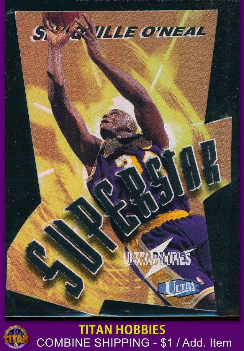 1997-98 Fleer Ultra Ultrabilities SUPERSTAR DIE CUT #4 Shaquille O'Neal INSERT