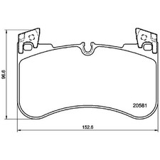 Satz Bremsbeläge Bremsklötze vorne für Land Rover Discovery L462 Range | 2450