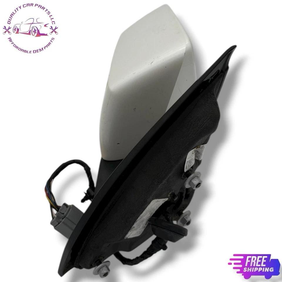 🚗 2013-2017 GMC Acadia Espelho Passageiro Vista Lateral Direita Energia Dobrável Branco Fabricante de Equipamento Original - Imagem 4 de 4