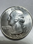 1954 P Washington Quarter 25C CHOICE BU LUSTER! 90% Silver