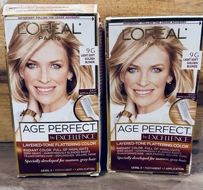 2X L'Oreal Excellence 9G Light Soft Golden Blonde Layered Tone Hair Color (#XN3)