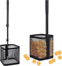 Table Tennis Ball Picker Upper - Retractable Ping Pong Ball Retriever  Storage