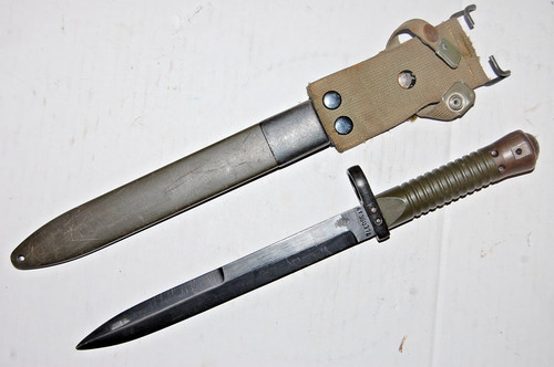Vintage Spanish L Knife Bayonet & Scabbard